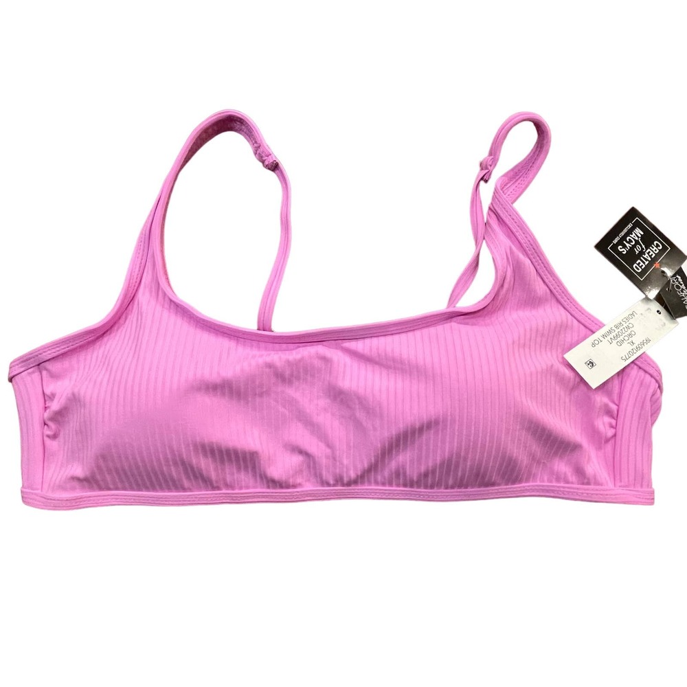 California Waves Juniors' Bralette Bikini Top, orchid XL - Picture 1 of 6
